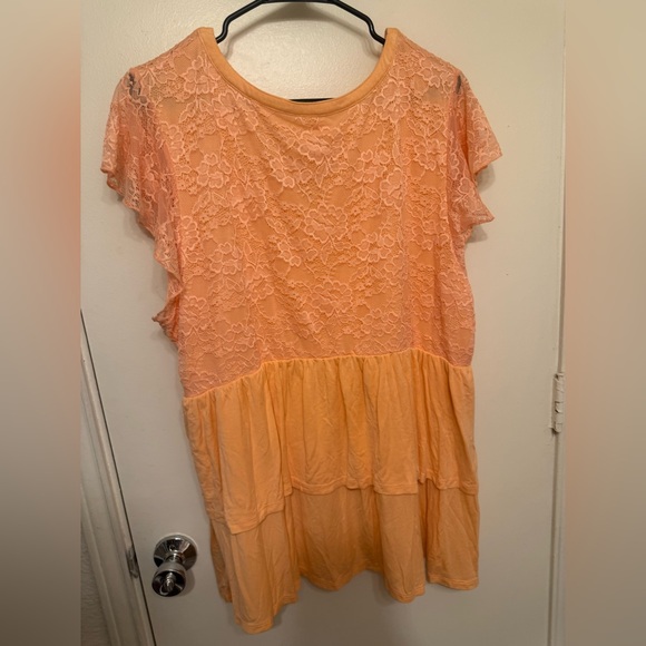 Torrid Peach Super Soft Knit Top - Picture 3 of 3